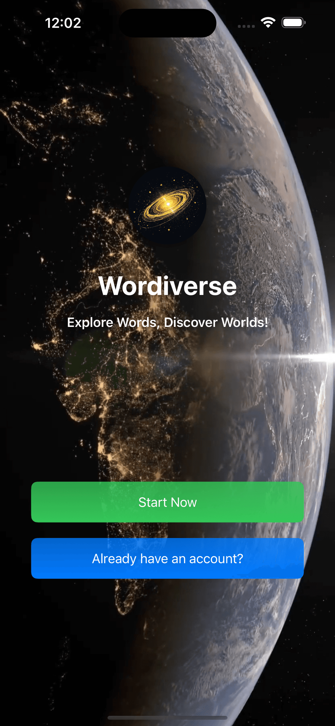 Welcome Screen